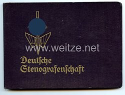 Deutsche Stenografenschaft - Mappe mit Kurzschriftausweis und Mitgliedskarte