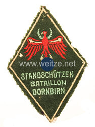 Wehrmacht Volksturm Ärmelabzeichen "Standschützen Bataillon Dornbirn"