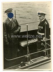 III. Reich Foto, Adolf Hitler zu Besuch bei Oberbefehlshaber der Kriegsmarine Erich Raeder
