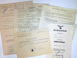 Luftwaffe - Urkunden und Dokumente, Jäger vom Fallschirmjäger Regiment 1 /  Fallschirmschützenabzeichen in Stoffausführung!