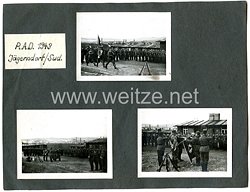 Reichsarbeitsdienst Fotos, Vereidigung RAD Lager Jägerndorf / Süd. 1943