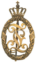 Baden Goldenes Erinnerungsabzeichen für 1906 mit Nadel