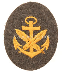 Kriegsmarine Ärmelabzeichen Schreibermaat für die feldgraue Uniform