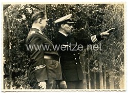 Luftwaffe Foto, Generalfeldmarschall Hermann Göring zu Besuch bei der Kriegsmarine