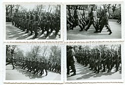 Wehrmacht Fotos, Aufmarsch mit Spielmannszug