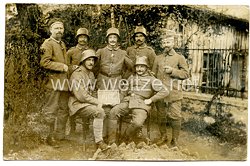 1. Weltkrieg Deutsches Heer Foto, Soldaten mit Stahlhelmen 1917