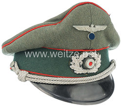 Wehrmacht Heer Schirmmütze für einen Offizier des Panzer-Artillerie-Regiment 146 der 116. Panzer-Division (Windhund) 