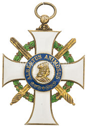 Sachsen Königreich Albrechts-Orden Ritterkreuz 1. Klasse mit Schwertern 