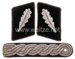 SS-Verfügungstruppe/Allgemeine SS Paar Kragenspiegel und Schulterstück für einen SS-Standartenführer
