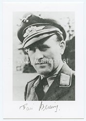 Luftwaffe - Nachkriegsunterschrift vom Ritterkreuzträger Toni Benning