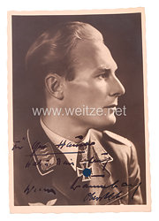 Luftwaffe - Originalunterschrift von Ritterkreuzträger mit Eichenlaub und Schwertern Oberstleutnant Werner Baumbach