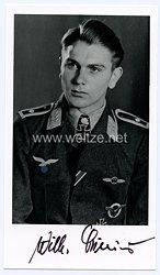 Luftwaffe - Nachkriegsunterschrift vom Ritterkreuzträger mit Eichenlaub, Wilhelm Crinius