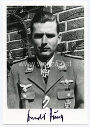 Luftwaffe - Nachkriegsunterschrift vom Ritterkreuzträger Arnold Döring