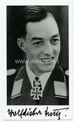 Luftwaffe - Nachkriegsunterschrift vom Ritterkreuzträger mit Eichenlaub von Wolf-Dieter Huy