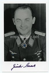 Luftwaffe - Nachkriegsunterschrift vom Ritterkreuzträger mit Eichenlaub Günther Schack