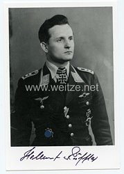 Luftwaffe - Nachkriegsunterschrift vom Ritterkreuzträger, Helmut Rüffler