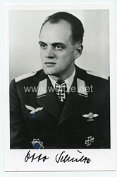 Luftwaffe - Nachkriegsunterschrift vom Ritterkreuzträger Otto Schultz-Wittner