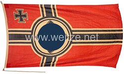Kriegsmarine Reichskriegsflagge, mittlere Ausführung für Zerstörer, etc.
