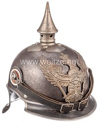Preußen 1. Weltkrieg feldgrauer Helm Modell 1915 für Mannschaften der Regimenter Jäger zu Pferde