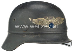 Reichsluftschutzbund (RLB) Stahlhelm M40 mit Ringwulst