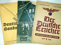 III. Reich - 3 Hefte, Deutsches Handwerk. 1936, Ewiges Deutschland, Der Deutsche Erzieher,