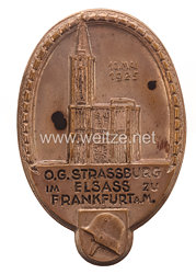 Stahlhelmbund - Treffabzeichen - "O.G. Strassburg im Elsass zu Frankfurt a.M. 10. Mai 1925"