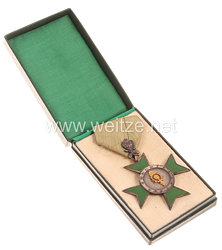 III. Reich Deutscher Jägerbund tragbares Ehrenkreuz "Für Jäger-Treue"