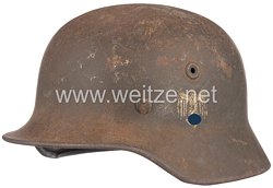 Wehrmacht Heer Stahlhelm M40 mit 1 Emblem 