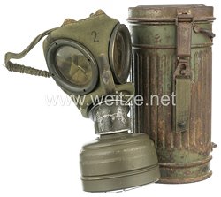 Wehrmacht Gasmaske M30 und Tornister