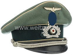 Wehrmacht Heer Schirmmütze für Offiziere im Infanterie-Regiment Nr. 17, Braunschweig