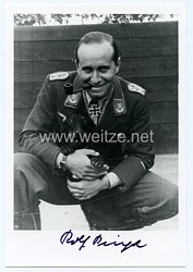 Luftwaffe - Nachkriegsunterschrift vom Ritterkreuzträger, Rolf Pingel
