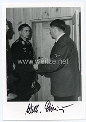 Luftwaffe - Nachkriegsunterschrift vom Ritterkreuzträger mit Eichenlaub, Wilhelm Crinius