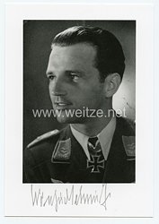 Luftwaffe - Nachkriegsunterschrift vom Ritterkreuzträger, Winfried Schmidt