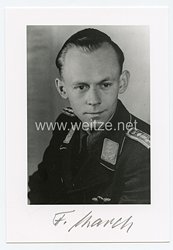 Luftwaffe - Nachkriegsunterschrift von Ritterkreuzträger Fritz Karch