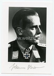 Luftwaffe - Nachkriegsunterschrift von Ritterkreuzträger Johannes Naumann
