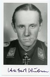 Luftwaffe - Nachkriegsunterschrift vom Ritterkreuzträger, Herbert Kutscha