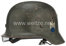 Wehrmacht Heer Stahlhelm M35 mit 1 Emblem