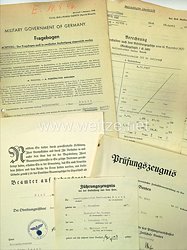 Dokumentengruppe eines Zollsekretärs sowie Stabsbeschlagmeisters / Waffen SS- Regiment 