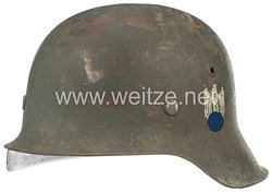 Wehrmacht Heer Stahlhelm M 42 mit 1 Emblem