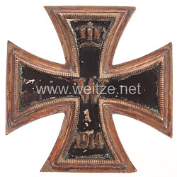 Preussen Eisernes Kreuz 1914 1. Klasse - mit Trägergravur