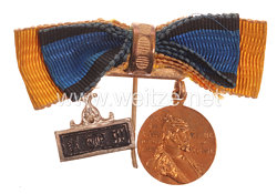 Preußen Miniatur Knopflochschleife für einen Landwehr Unteroffizier