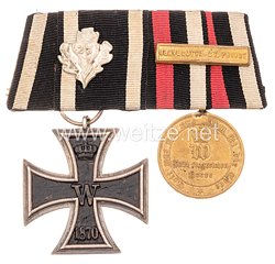 Ordenschnalle eines Preußischen Veteranen des Frankreichfeldzugs 1870/71