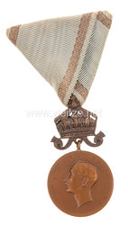 Königreich Bulgarien Verdienstmedaille in Bronze mit der Krone