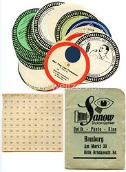 III. Reich - verschiedene Aufkleber für Schellack-Schallplatten