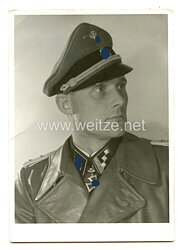 Waffen-SS Portraitfoto, Träger des Ritterkreuz des Eisernen Kreuzes SS-Hauptsturmführer Dr. Wolfgang Röhder
