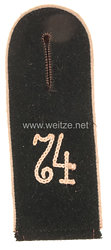 Wehrmacht Einzel Schulterklappe für Mannschaften im Infanterie Rgt. 74