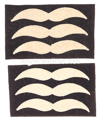Luftwaffe Paar Rangabzeichen für den Fliegerschutzanzug für einen Feldwebel