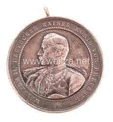Preußen tragbare silberne Schießpreismedaille für das im Husaren-Regiment Kaiser Franz Joseph I. von Österreich, König von Ungarn (Schleswigsches) Nr. 16