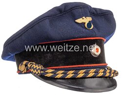 Deutsche Reichsbahn dunkelblaue Schirmmütze  für Besoldungsgruppen 7a - 11