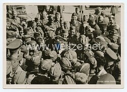 III. Reich - Propaganda-Postkarte - " Adolf Hitler in Polen - Soldat unter Soldaten "